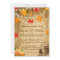 Fall wedding invitation for a rustic wedding