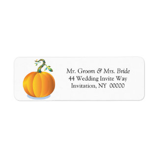 Fall Wedding Invites Return Address Label