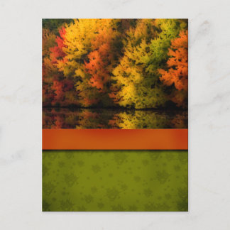 Fall Wedding Postcard