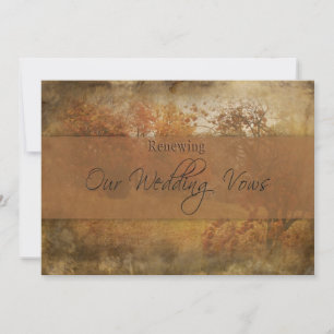 FALL WEDDING RENEWING VOWS INVITATION