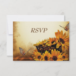 Fall Wedding RSVP Card