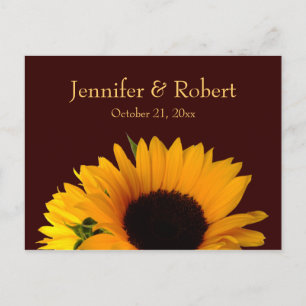 Fall Wedding RSVP Postcard