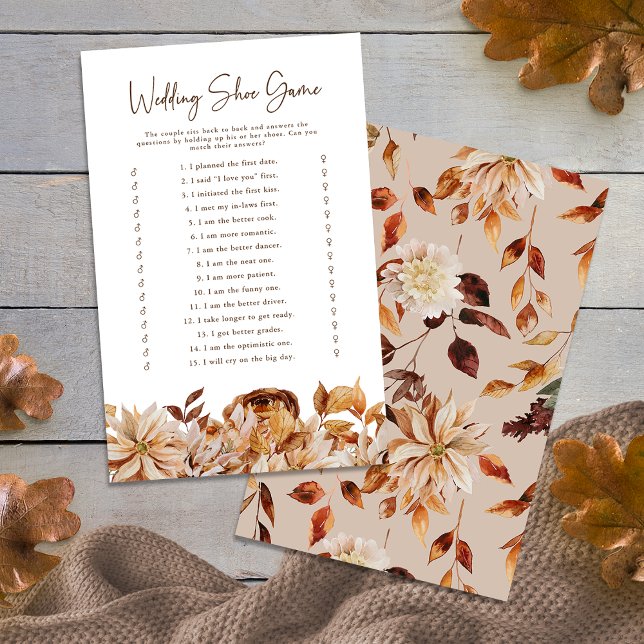 Fall Wedding Shoe Game (Fall Wedding Shoe Game
)