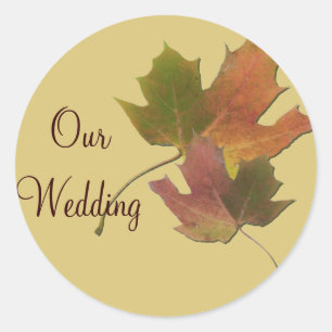 Fall Wedding Stickers