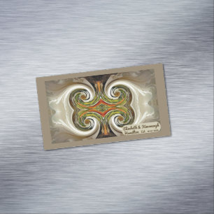 "Fall Wedding Table Favour" Business Card Magnet