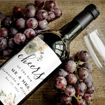 Fall Wedding Wine Labels | Watercolor Pumpkin<br><div class="desc">Raise a toast in style with these elegant fall wedding wine bottle labels, featuring romantic watercolor pumpkins, soft autumn florals, and lush greenery. Perfect for rustic, boho, vineyard, or barn weddings, these customisable labels add a charming seasonal touch to your reception tables, bridal shower, or engagement party. Personalise with your...</div>