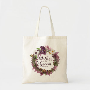 Fall Wedding Wreath Plum Mother of Groom ID465 Tote Bag