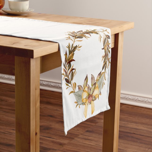 Fall Wheat Earth Tones Rustic Table Runner (In Situ)