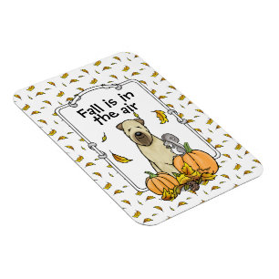 Fall Wheaten Terrier (wheaten 1b2) Pumpkins Cute Magnet