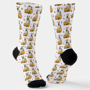 Fall Wheaten Terrier (wheaten 1b2) Pumpkins Cute Socks