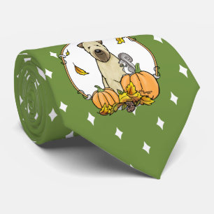 Fall Wheaten Terrier (wheaten 1b2) Pumpkins Cute Tie