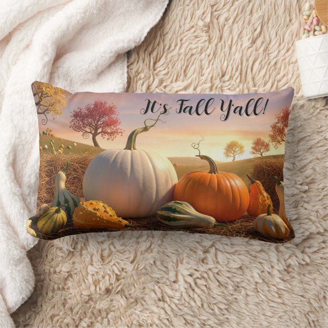 Fall Whimsical Decorative throw Pillow  (Blanket)