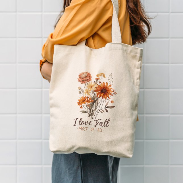 Fall Wild Flowers Tote Bag (Creator Uploaded)