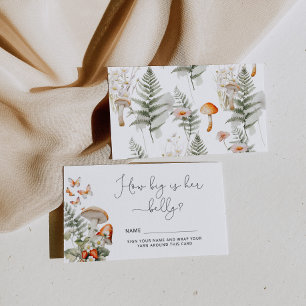 Fall wild mushroom how big mummy's belly enclosure card