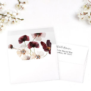 Fall Wildflowers Floral Envelope