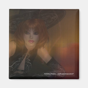 Fall Witch Design 1 Magnet