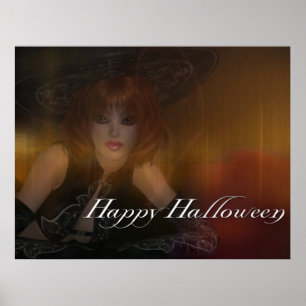Fall Witch - Happy Halloween Print