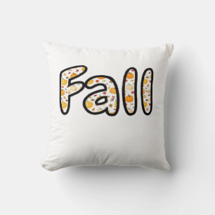 Fall with Pumpkin Background Autumn Season Printab Cushion