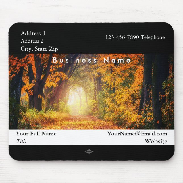 Fall Wood Promotional Photo Mousepad (Front)