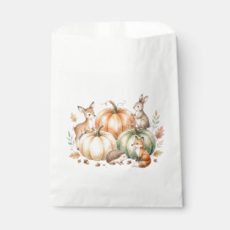 Fall Woodland Animals Favour Bags