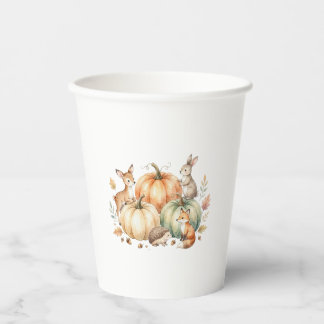 Fall Woodland Animals Paper Cups