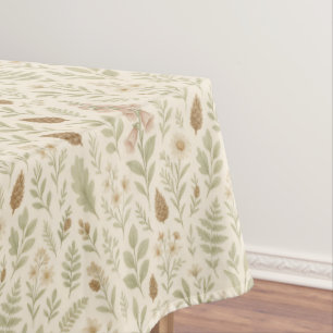 Fall Woodland Botanical Pattern   Autumn Dreams Tablecloth