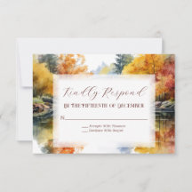 Fall Woodland Bridge Wedding