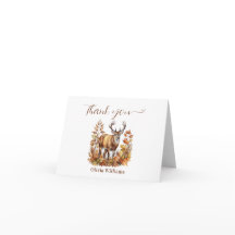 Fall Woodland Deer Animal Forest Baby Shower