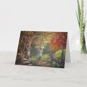 Fall Woods Greeting Card