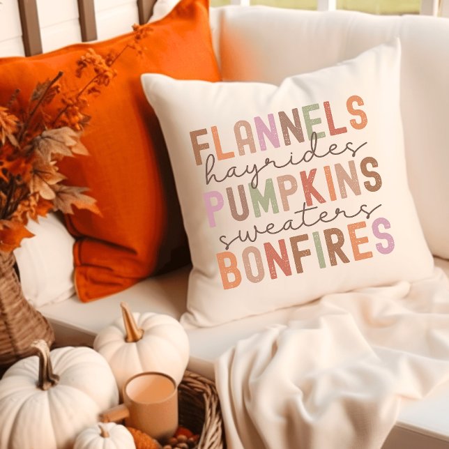 Fall Words Decor Cushion (Creator Uploaded)