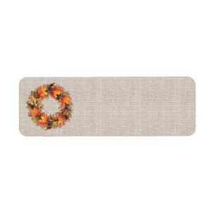 Fall Wreath Address Labels