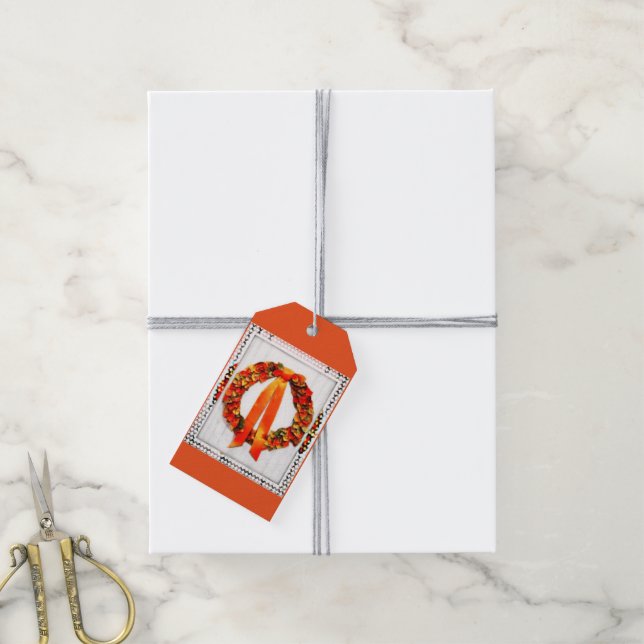 Fall Wreath Gift Tags (With Twine)