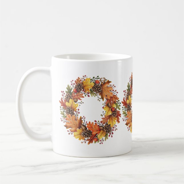 Fall Wreath Mug (Left)