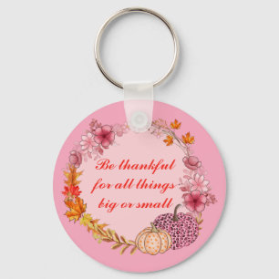 Fall Wreath Quote Keychain