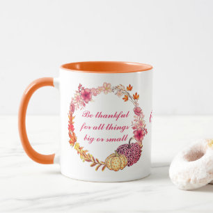Fall Wreath Quote Mug