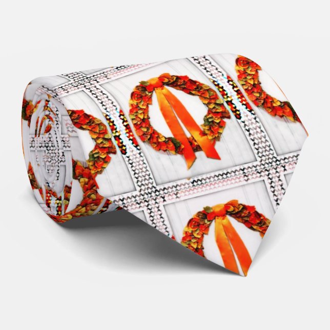 Fall Wreath Tie (Rolled)