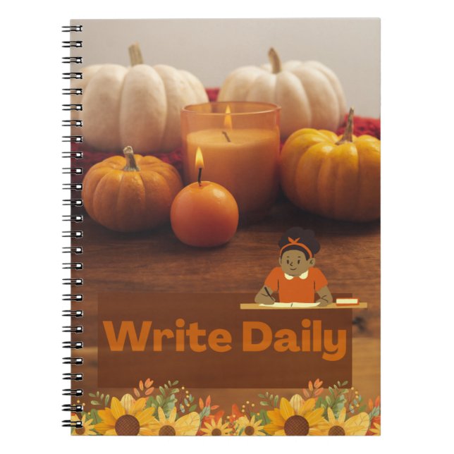Fall Writing Notebook - Girl (Front)