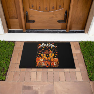 Fall Y'all Thanksgiving Violin Autumn Leaves Doormat