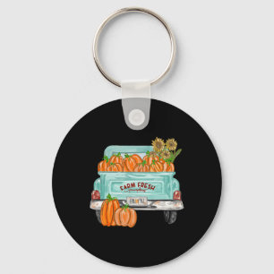 Fall Y'all Truck Pumpkin Sunflower Autumn Fall Tha Key Ring