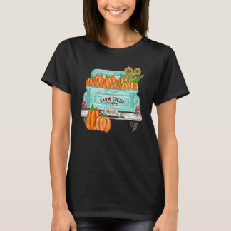 Fall Y'all Truck Pumpkin Sunflower Autumn Fall Tha T-Shirt