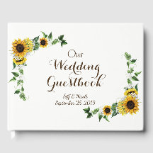 Fall Yellow Sunflower Rustic Barn Wedding