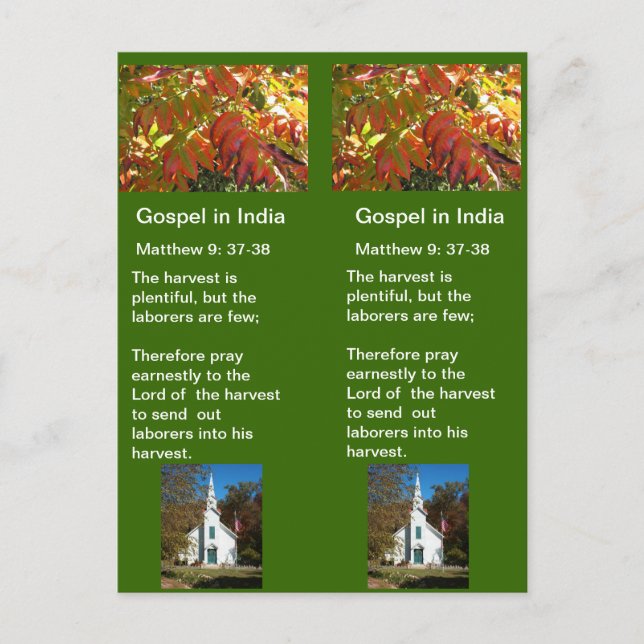 Fall Zone Rally rev 3 Postcard (Front)