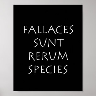 Fallaces sunt rerum species poster