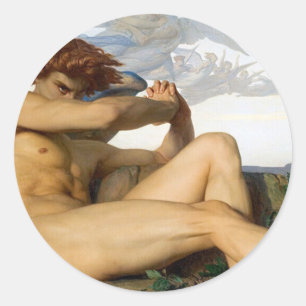 Fallen Angel Alexandre Cabanel Original Classic Round Sticker