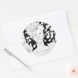 Fallen Angel Classic Round Sticker