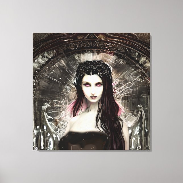 Fallen Angel | Dark Art  Canvas Print (Front)