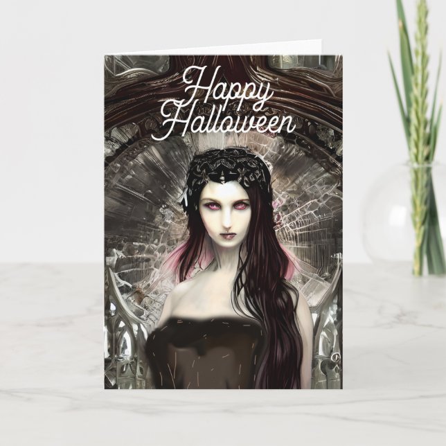 Fallen Angel | Dark Art Halloween Card (Front)
