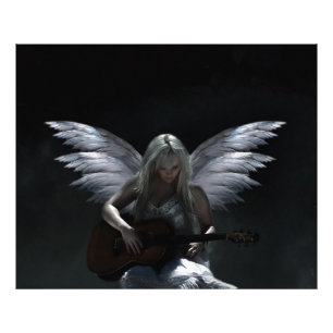 Fallen Angel "dark guitar" Photo Print