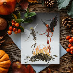 Fallen Angel Demon Devil Halloween Postcard<br><div class="desc">This design may be personalised by choosing the Edit Design option. You may also transfer onto other items. Contact me at colorflowcreations@gmail.com or use the chat option at the top of the page if you wish to have this design on another product or need assistance with this design. See more...</div>