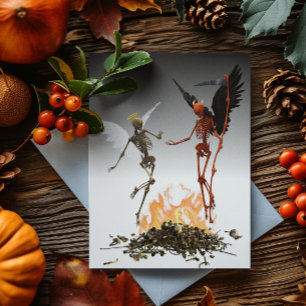Fallen Angel Demon Devil Halloween Postcard